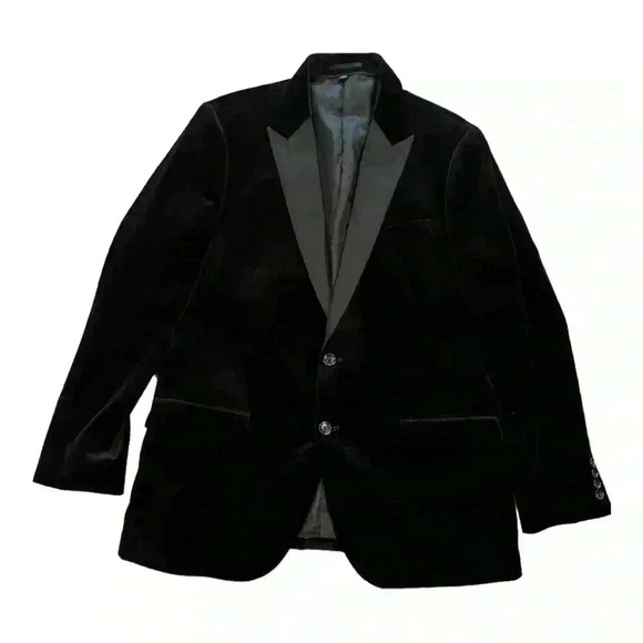 JCrew  Black Velvet Tuxedo Ludlow Blazer - Picture 1 of 13
